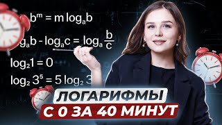 ЛОГАРИФМЫ НА ЕГЭ | ПОЙМЁШЬ С НУЛЯ ЗА 40 МИНУТ