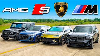 Кто победит в заезде: BMW XM, Lamborghini Urus, AMG G63 или же Audi SQ8?