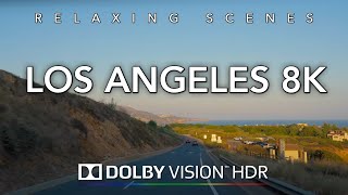 Driving Los Angeles Beaches 8K Dolby Vision HDR - Santa Monica to Huntington Beach