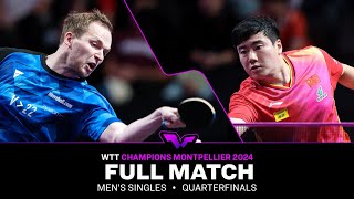 FULL MATCH | Benedikt Duda vs Liang Jingkun | MS QF | #WTTMontpellier 2024