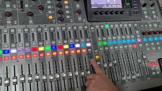 Пульт Behringer X-32. Даккинг многоканальный