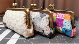 Frame clasp purse/fermoir rétro/pouch/bag/sac/pattern/方形口金/trousse/教程/tutorial #0007