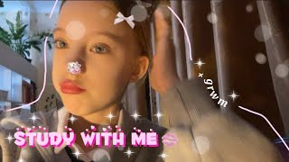 study with me🩷/уборка/учеба/grwm/3 дня со мной🤍