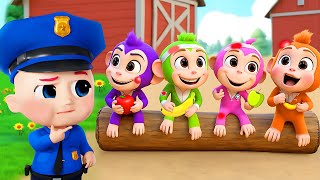 Lima monyet kecil 🐵| Lagu Hewan | Lagu Anak-anak 🧸Lagu Anak 🌈 BiBiBerry Bahasa Indonesia