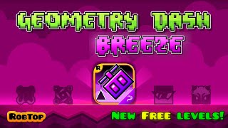 GEOMETRY DASH BREEZE [LEVEL 1-4 / ALL COINS] | FANGAME