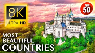 ТОП 50 • Самые красивые страны мира. 8K ULTRA HD - Советы путешественникам и туристические места