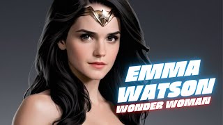 Emma Watson Wonder Woman Cosplay, AI image generated, Lookbook Art Girl  #aiartwork #lookbook