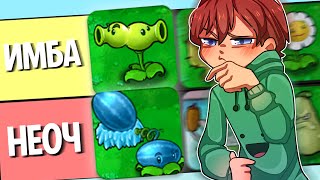 Мой Рейтинг РАСТЕНИЙ в Plants Vs. Zombies