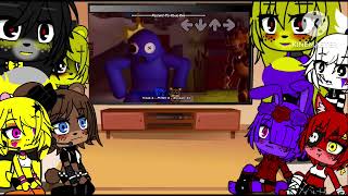 Fnia reacts to rainbow friends vs fnaf. ‼️None cannon!‼️