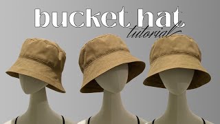 BUCKET HAT TUTORIAL | BUCKET HAT PATTERNMAKING & SEWING TUTORIAL | LA MODÉLISTE