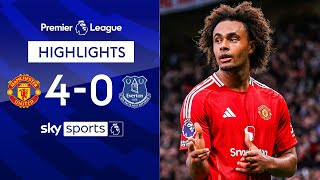 Man Utd get first PL win under Amorim 🔥 | Man United 4-0 Everton | Premier League Highlights