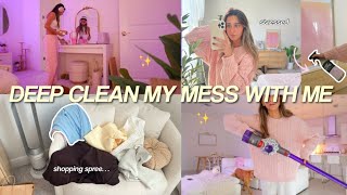 DEEP CLEAN MY MESS WITH ME✨ organizing + decluttering