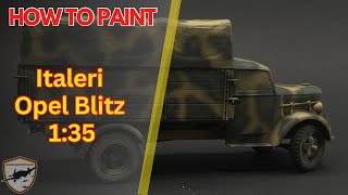 Opel Blitz Truck Modellbau 1:35 Nordafrika Tarnung Airbrush | How To Paint (Test Video)