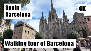 Spain, Barcelona, A walk around the city, visiting the main attractions | part 2 | [4k]