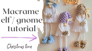 Step-by-Step Macramé Gnome / Elf Tutorial: Create Adorable Handmade Decor | DIY Christmas deco