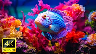 The Best 4K Aquarium - Dive Into The Mesmerizing Underwater Realm, Sea Jellyfish, Coral Reefs .