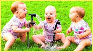 BEST Video Of Baby Playing With Water || 5-Minute Fails