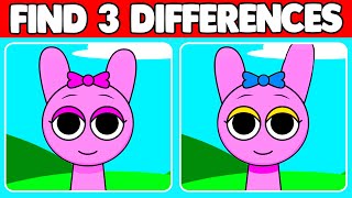 Guess find three differences INCREDIBOX SPRUNKI