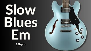 Sweet Slow Blues Guitar Backing Track in E Minor l Relaxing & Smooth Jam Session