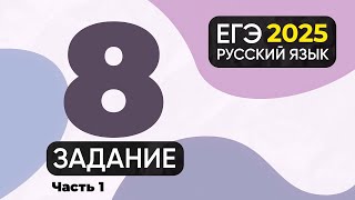 Задание 8 ЕГЭ по русскому языку 2024 (грамматические ошибки). Часть 1