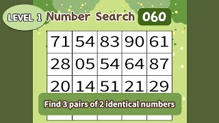 Forgetfulness? Let It Cause Your Brain to Deteriorate! Get Smarter with Daily Number Games! 1-060