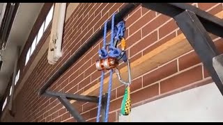 Static Pull-Through Anchors Over a Chairlift Cable (Ski Patrol)