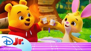 Playdate with Winnie the Pooh | Rabbit's Lemonade Stand 🍋 | @disneyjr