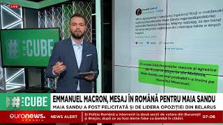 Reacții internaționale după rezultatele alegerilor din Moldova. Macron, mesaj în română pentru Sandu