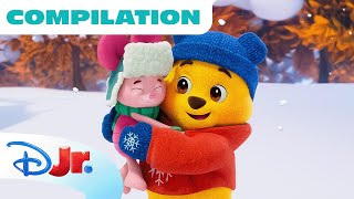 Winnie the Pooh and Piglet's Hundred Acre Winter​ ❄️ | Compilation | Winnie the Pooh | @disneyjr