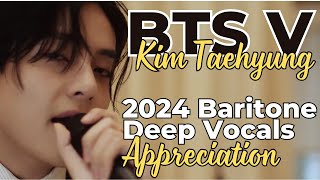 BTS V Kim Taehyung Deep Voice Compilation 2024 #shorts #v