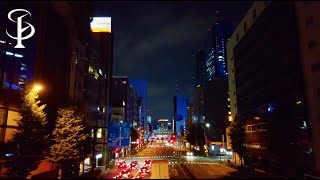 [東京散歩]静かな夜の汐留をゆっくりと散歩/#環境音#街の音#道路の音/@soundforestlandscape8500 /[City Ambience]Tokyo Night Walk