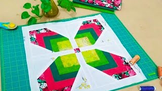 💖GREAT a Beautiful Quilted Table topper with these simple tricks💖Great Pattern