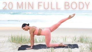 20 MIN FULL BODY WORKOUT || Intermediate Pilates (No Equipment)