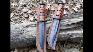 Compare KA-BAR 1217 USMC & 1317 DOGS HEAD Knives