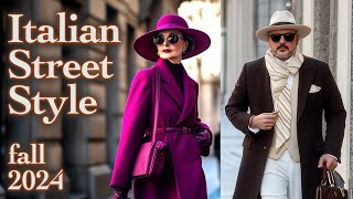 Gorgeous Italian Street Fashion. Explore Italian Fashion Trends for Fall 2024. Luxe Shopping Journey