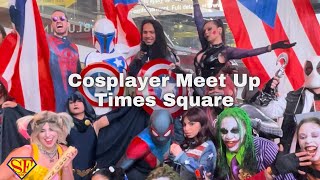 New York Comic Con Cosplayer Meet Up, Times Square New York 2024