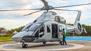 AWESOME AIRBUS H160 HELICOPTER LANDING & TAKEOFF