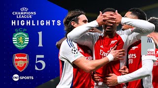 Five Star Gunners Thrash Sporting 😮‍💨 | Sporting 1-5 Arsenal | UEFA Champions League Highlights