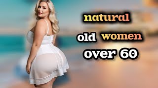 natural older woman over 65 | Attractively Dressed classy natural older‌